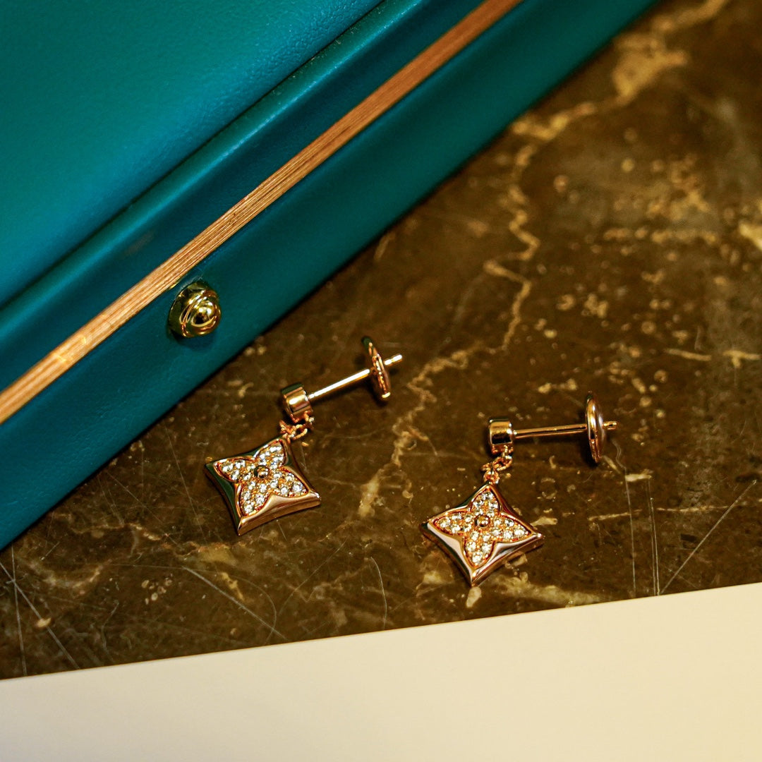 [Glow Jewelry]STAR DIAMONDS EARRINGS GOLD