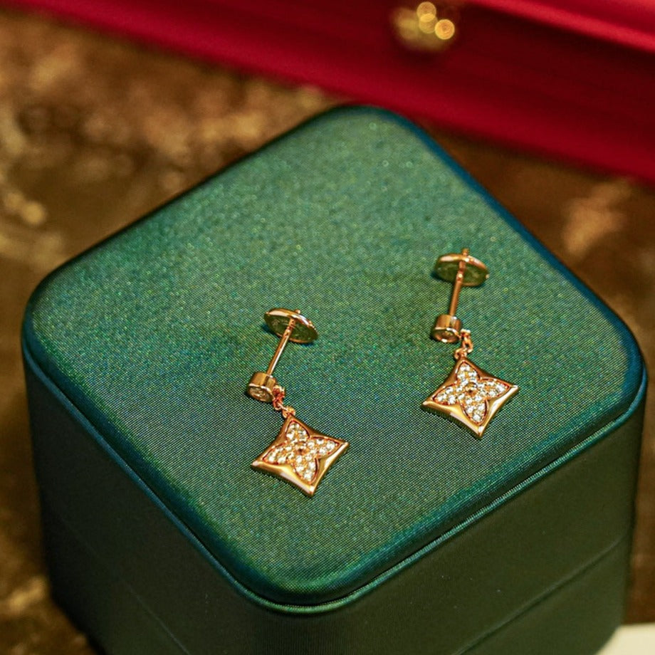 ¡®Glow Jewelry¡¯STAR DIAMONDS EARRINGS GOLD
