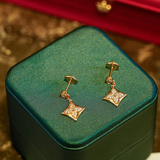 [Glow Jewelry]STAR DIAMONDS EARRINGS GOLD