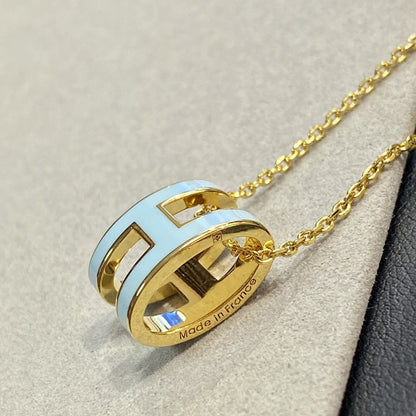¡®Glow Jewelry¡¯POP H LIGHT BLUE NECKLACE