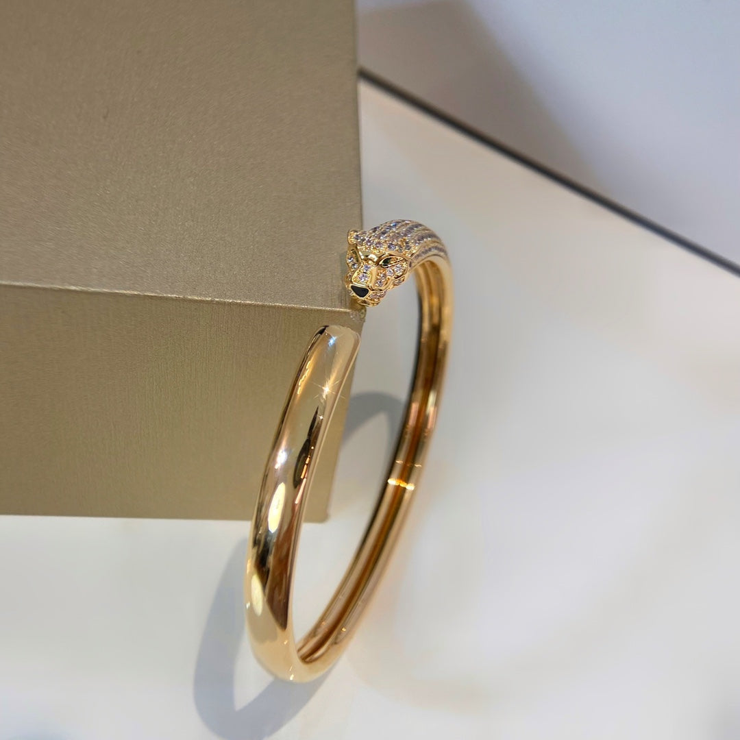 [Glow Jewelry]PANTHERE GOLD DIAMOND OPEN BRACELET