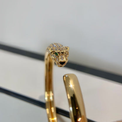 [Glow Jewelry]PANTHERE GOLD DIAMOND OPEN BRACELET