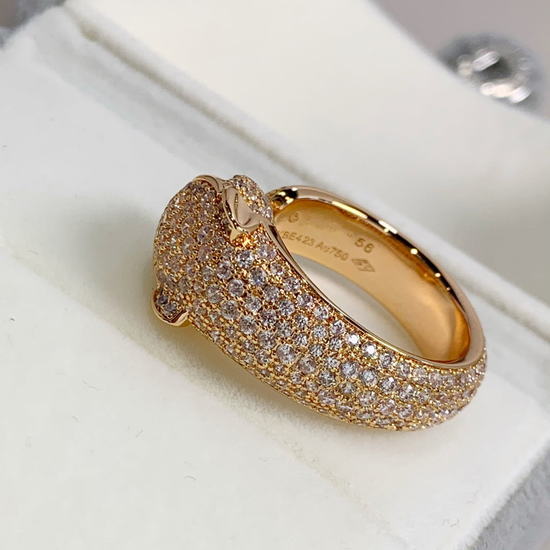 [Glow Jewelry]PANTHERE PINK GOLD DIAMOND RING
