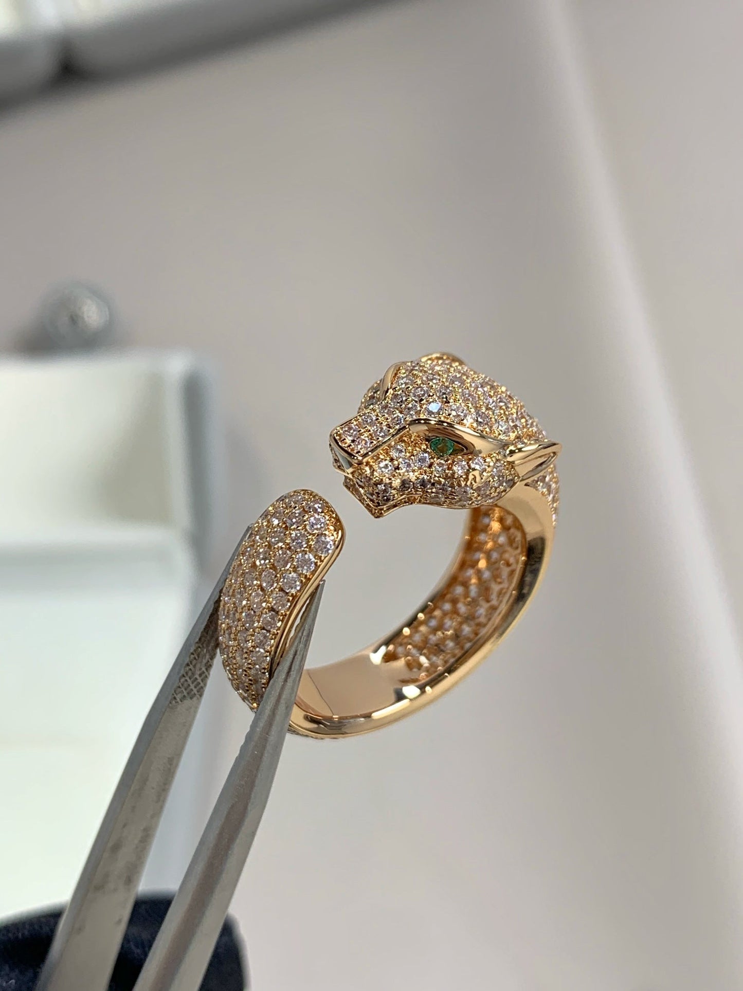 [Glow Jewelry]PANTHERE PINK GOLD DIAMOND RING
