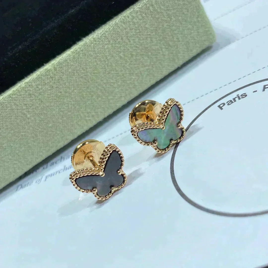 [Glow Jewelry]BUTTERFLY DARK MOP  EARRINGS