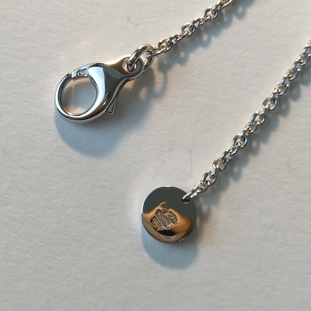 [Glow Jewelry]ZERO 1 BLACK CERAMIC SILVER NECKLACE
