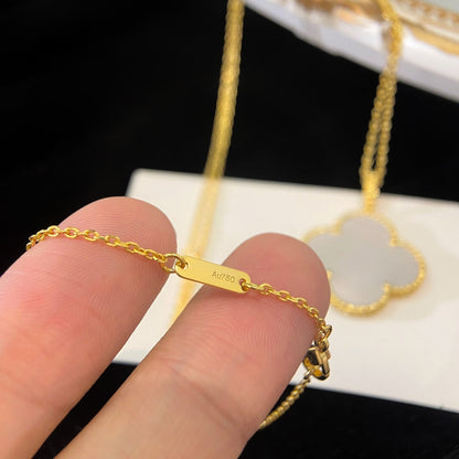 ¡®Glow Jewelry¡¯CLOVER 25MM MOP LARGE PENDANT NECKLACE