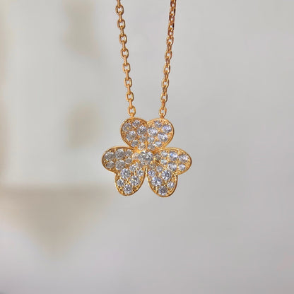 [Glow Jewelry]FLOWER DIAMOND NECKLACE