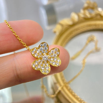 [Glow Jewelry]FLOWER DIAMOND NECKLACE