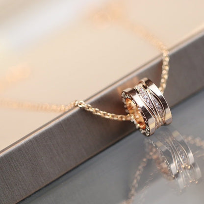 [Glow Jewelry]ZERO 1 PINK GOLD DIAMOND NECKLACE