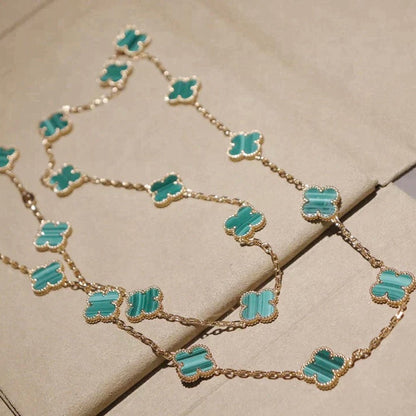 ¡®Glow Jewelry¡¯CLOVER 20 MOTIFS MALACHITE GOLD