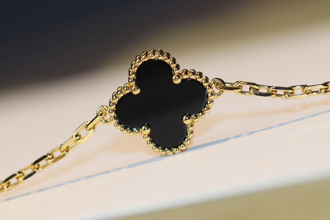 [Glow Jewelry]CLOVER 20 MOTIFS ONYX ROSE GOLD