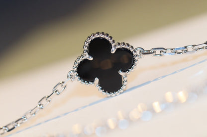 [Glow Jewelry]CLOVER 20 MOTIFS ONYX DIAMOND SILVER