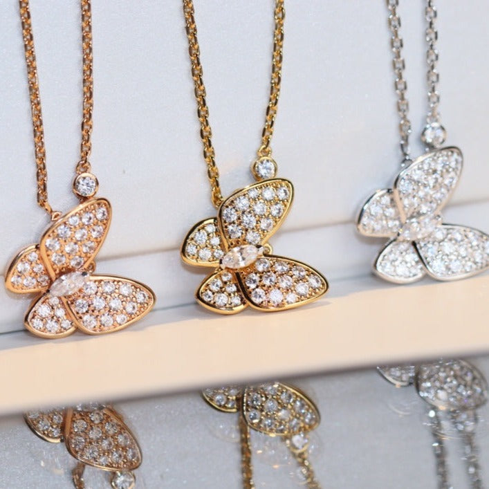 ¡®Glow Jewelry¡¯BUTTERFLY DIAMOND NECKLACE
