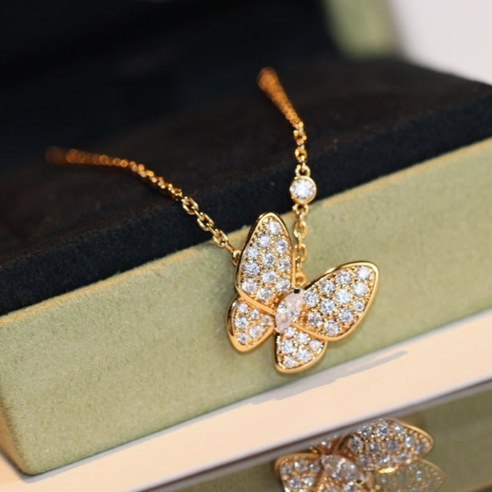 ¡®Glow Jewelry¡¯BUTTERFLY DIAMOND NECKLACE