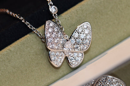[Glow Jewelry]BUTTERFLY DIAMOND NECKLACE