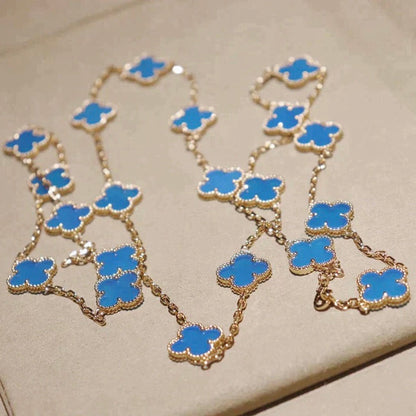 [Glow Jewelry]CLOVER 20 MOTIFS TURQUOISE GOLD