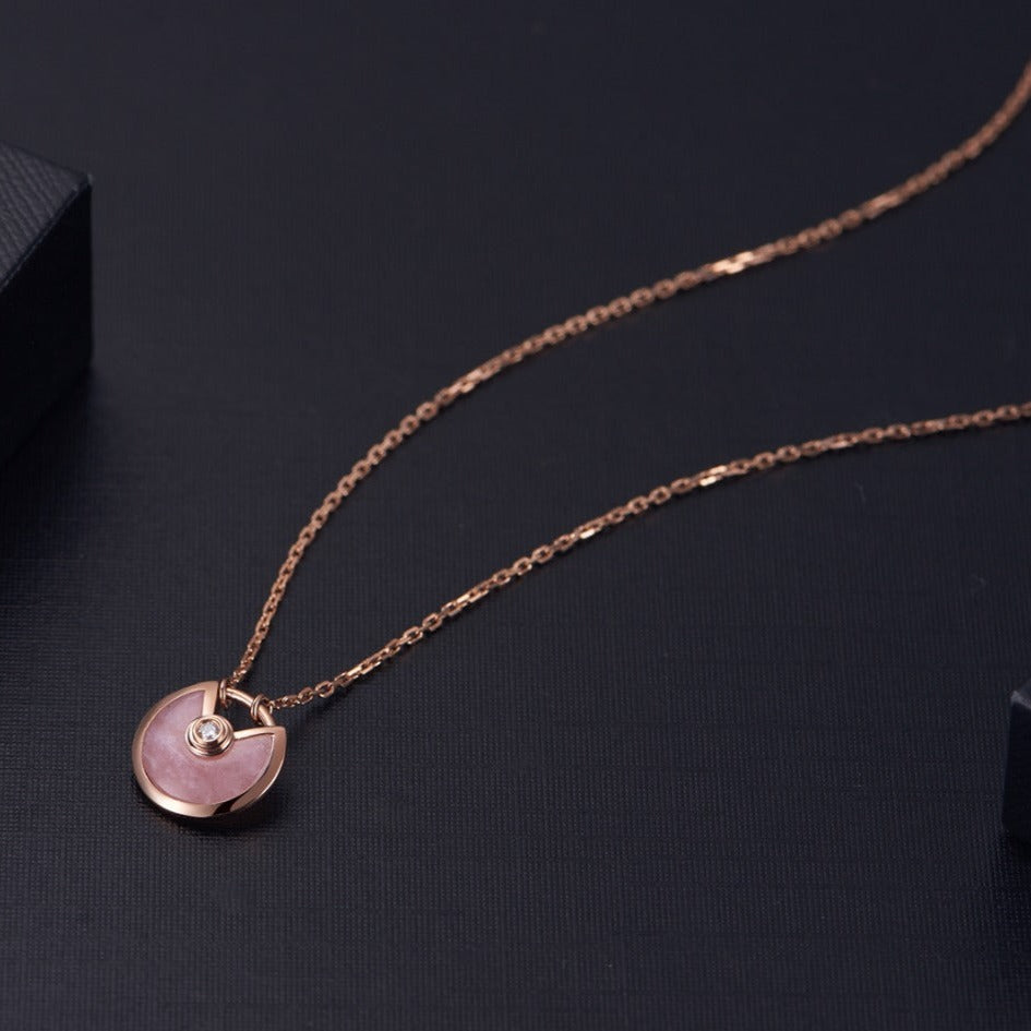 ¡®Glow Jewelry¡¯AMULETTE ROSE GOLD PINK MOP NECKLACE