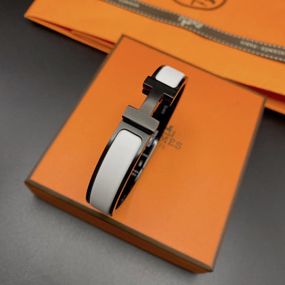 ®Glow Jewelry®H BRACELET 12MM ブラックホワイトセラミック