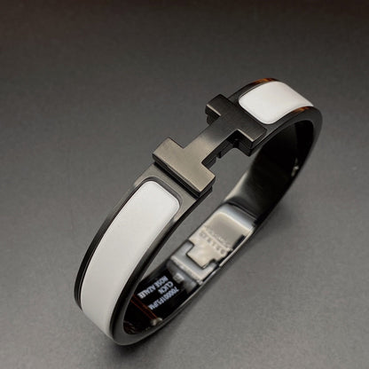 [Glow Jewelry]H BRACELET 12MM BLACK WHITE CERAMIC
