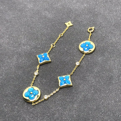 ¡®Glow Jewelry¡¯STAR AND SUN TURQUOISE 4 MOTIFS 3 DIAMONDS