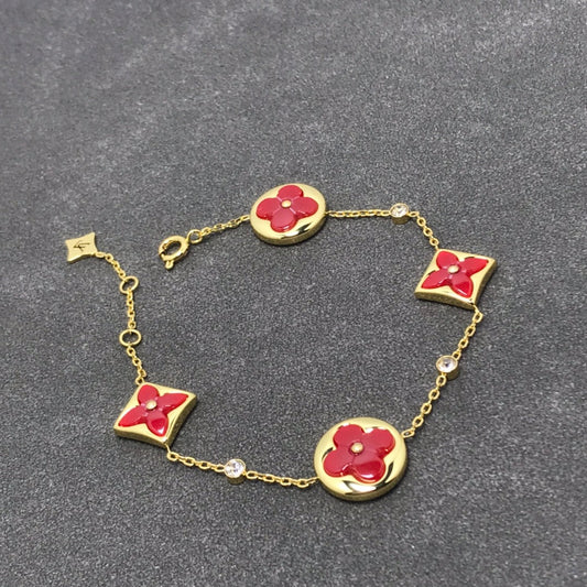 [Glow Jewelry]STAR AND SUN CARNELIAN 4 MOTIFS 3 DIAMONDS