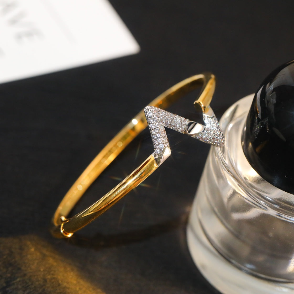 ¡®Glow Jewelry¡¯VOLTE UPSITE DOWN GOLD DIAMOND BRACELET