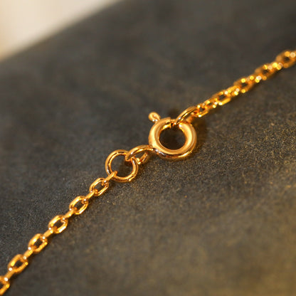 ¡®Glow Jewelry¡¯SUN PEDANT PINK GOLD 1 DIAMOND NECKLACE