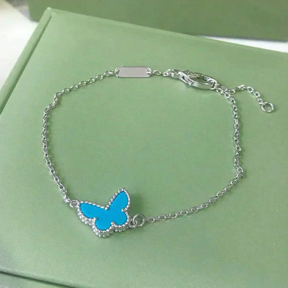 ¡®Glow Jewelry¡¯BUTTERFLY TURQUOISE BUTTERFLY BRACELET SILVER