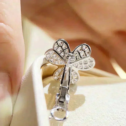 [Glow Jewelry]CLOVER COMOS DIAMOND EARRINGS SILVER