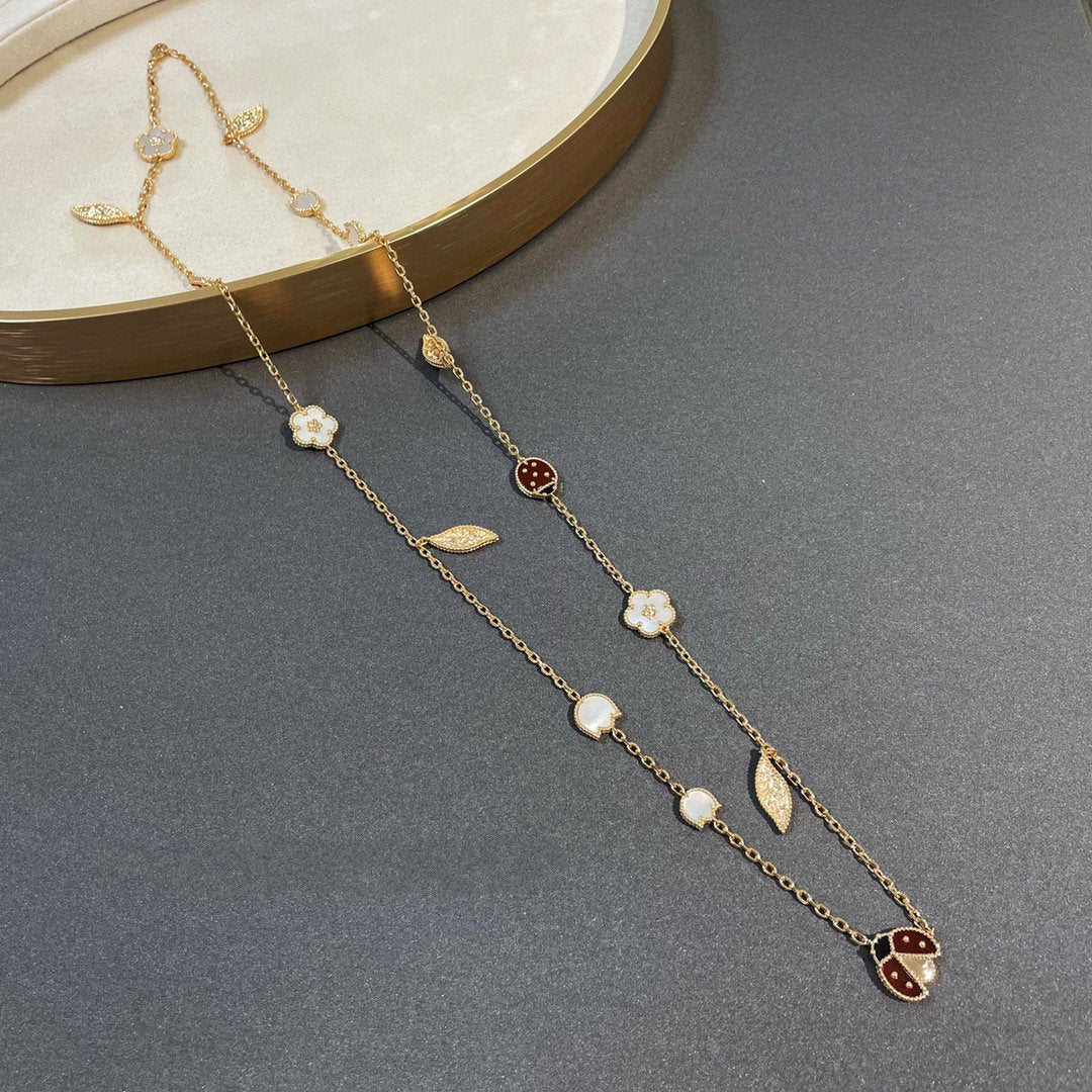 ¡®Glow Jewelry¡¯LUCKY SPRING 15 MOTIFS GOLD NECKLACE