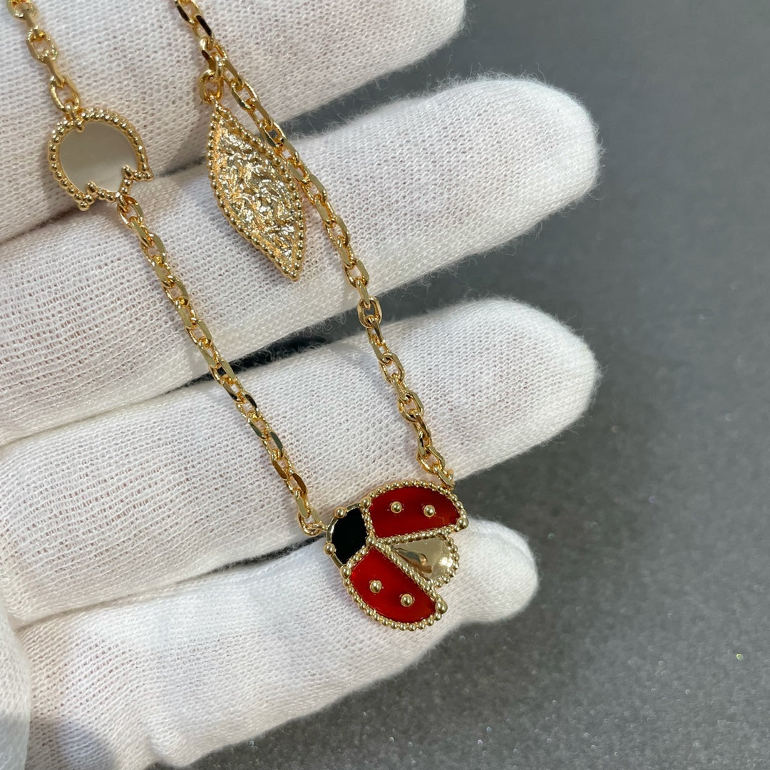 [Glow Jewelry]LUCKY SPRING 15 MOTIFS GOLD NECKLACE