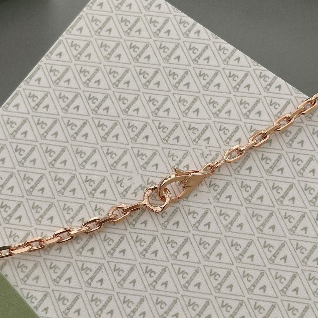 ¡®Glow Jewelry¡¯LUCKY SPRING 15 MOTIFS ROSE GOLD NECKLACE