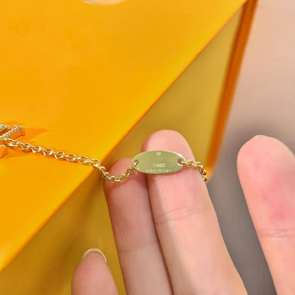 [Glow Jewelry]LOGO STAR MOTIF GOLD BRACELET