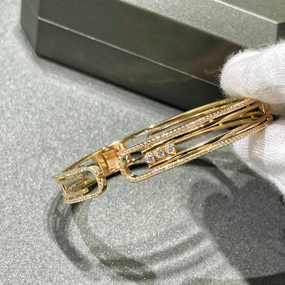 [Glow Jewelry]MOVE 10TH PAVED DIAMOND BRACELET