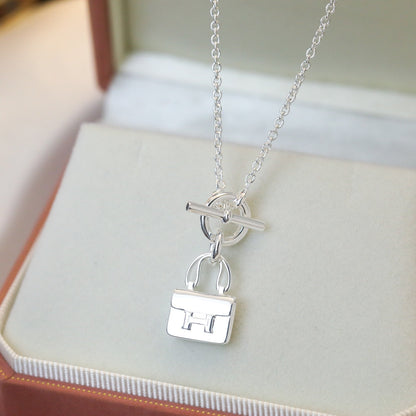 ¡®Glow Jewelry¡¯POP H PEDANT SILVER NECKLACE