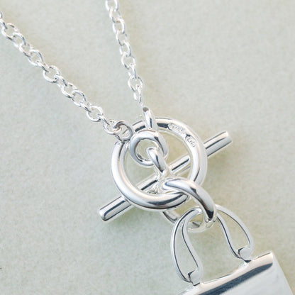[Glow Jewelry]POP H PEDANT SILVER NECKLACE