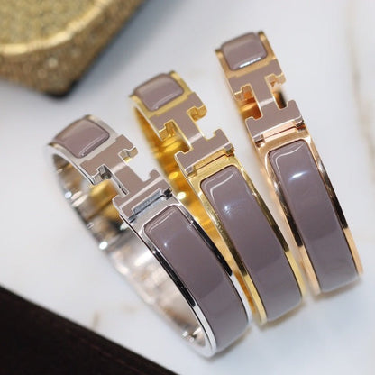 [Glow Jewelry]H BRACELET 12MM BROWN