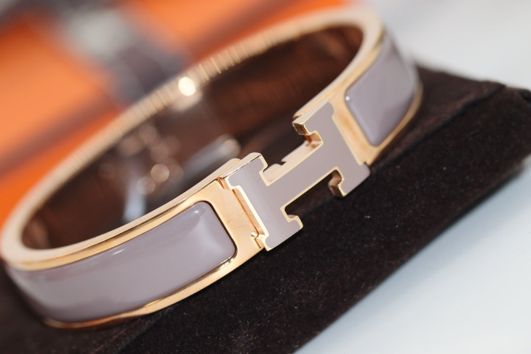 [Glow Jewelry]H BRACELET 12MM BROWN