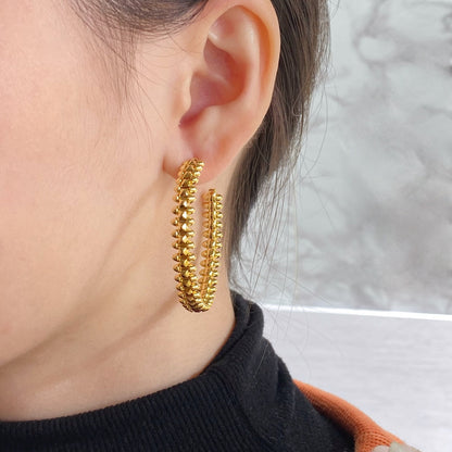 [Glow Jewelry]CLASH HOOP EARRINGS