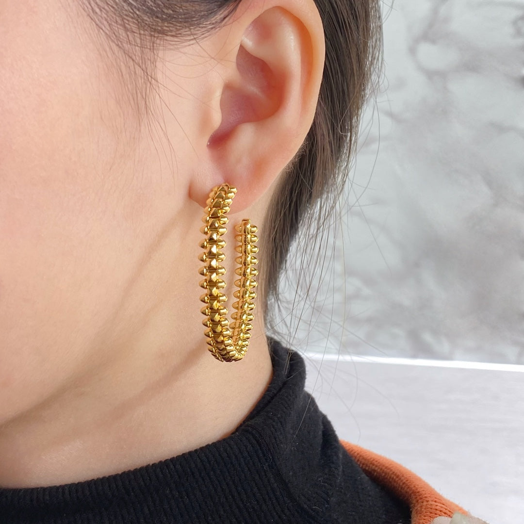 ¡®Glow Jewelry¡¯CLASH HOOP EARRINGS