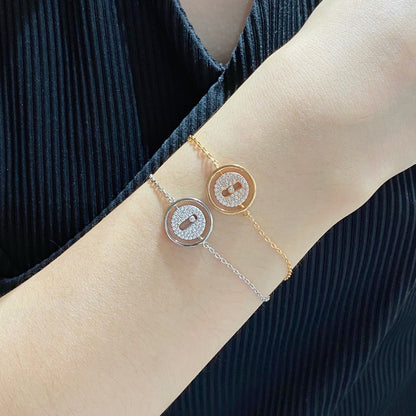 [Glow Jewelry]LUCKY MOVE DIAMOND PAVED BRACELET