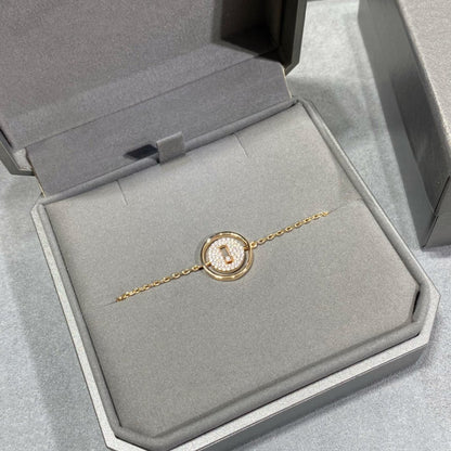 [Glow Jewelry]LUCKY MOVE DIAMOND PAVED BRACELET