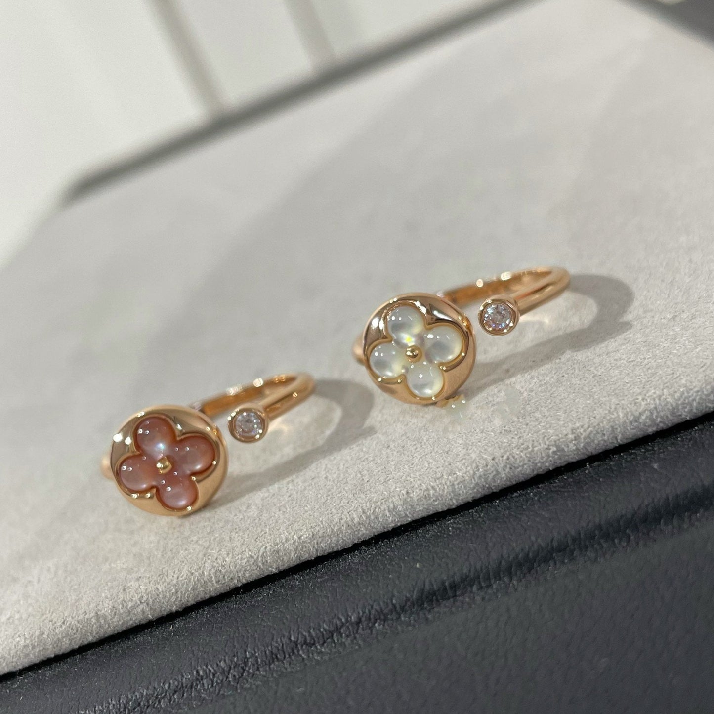 [Glow Jewelry]SUN 1 DIAMOND PINK MOP RING