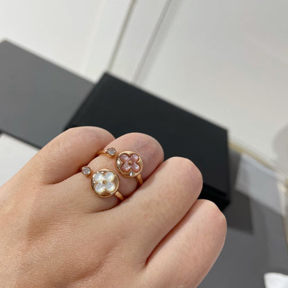 [Glow Jewelry]SUN 1 DIAMOND PINK MOP RING