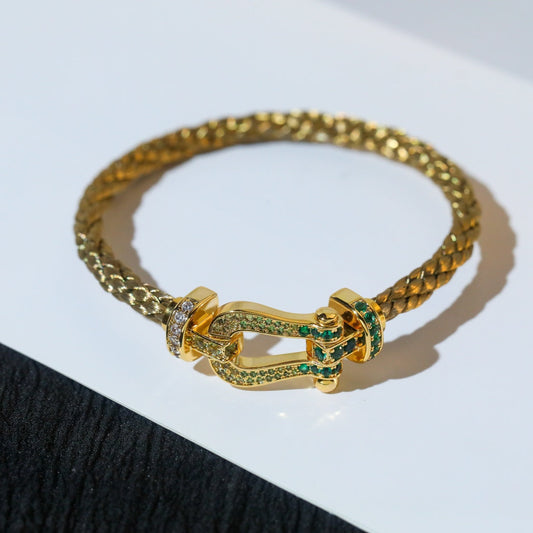 ¡®Glow Jewelry¡¯FORCE 10 GOLD GREEN DIAMOND PAVED
