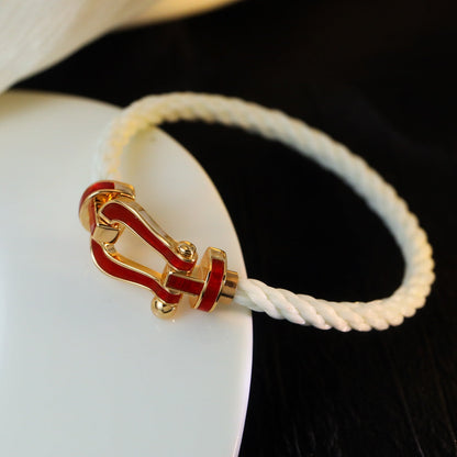 [Glow Jewelry]FORCE 10 WHITE TEXTILE DIAMOND PAVED