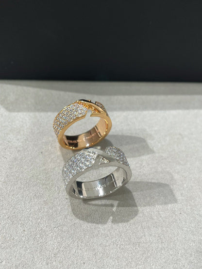 [Glow Jewelry]LIENS EVIDENCE  DIAMOND PAVED RING