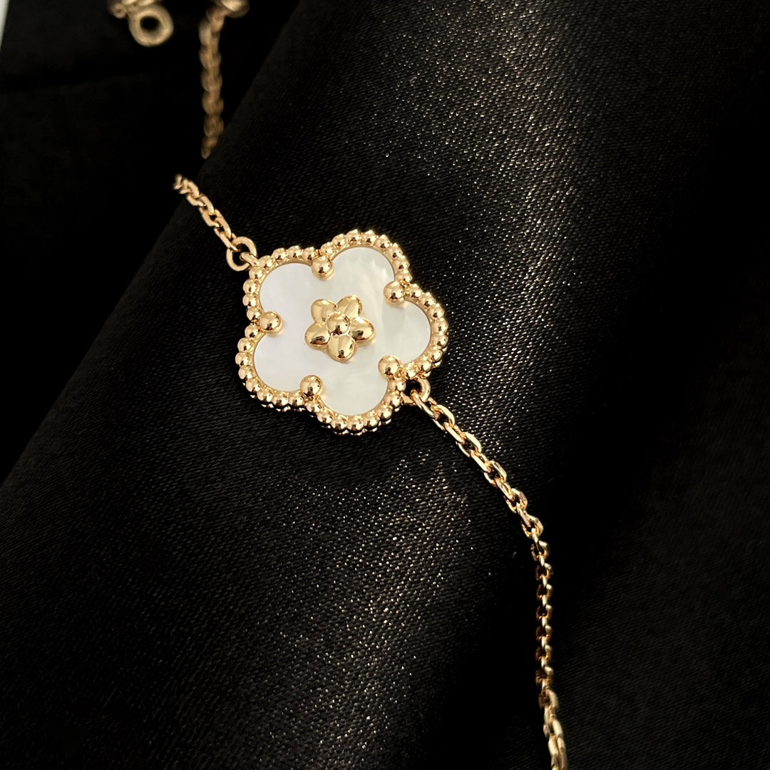 [Glow Jewelry]LUCKY SPRING ROSE GOLD MOP BRACELET
