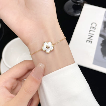 [Glow Jewelry]LUCKY SPRING ROSE GOLD MOP BRACELET